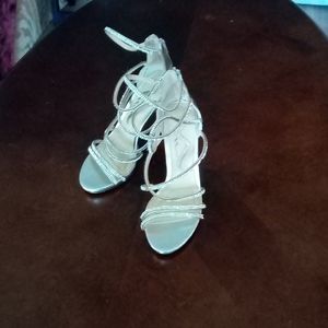 Silver, Straps, Heels by Nina